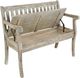 Jofran Inc. Artisan's Craft Washed Gray Storage Bench-2