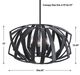 Uttermost® Thales Black Geometric Pendant Light-3
