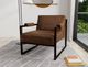 International Furniture Direct Galena Black/Dark Brown Chair-2