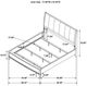 Coaster® Granada Beige/Natural Pine Eastern King Panel Bed-4