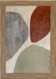 Stylecraft Three Stones II Brown/Gray/Light Gray/Red/Off-White Wall Art -0