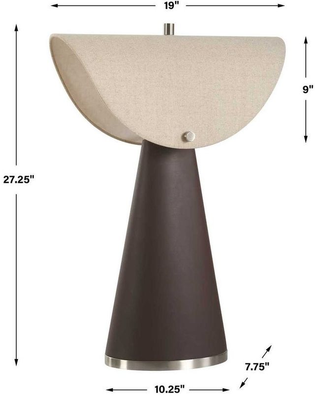 Uttermost® Conover Chocolate Brown Modern Table Lamp-3