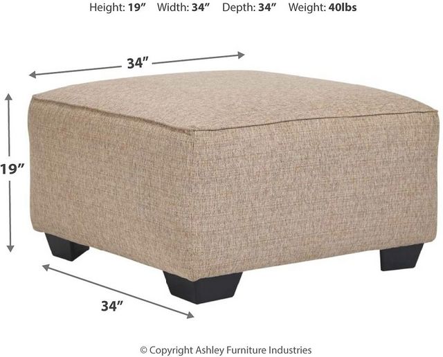Ashley® Baceno Hemp Oversized Accent Ottoman-1