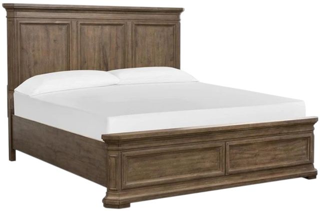 Magnussen Home® Adler Court Florentine Walnut Queen Panel Bed-0
