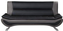 Mazin Furniture Veloce 2 Piece Black/Gray Sofa & Loveseat Set-3