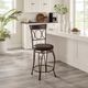 Linon Circles Dark Brown Counter Stool-1