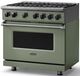 Viking® 7 Series 36" Eucalyptus Pro Style Natural Gas Range-3