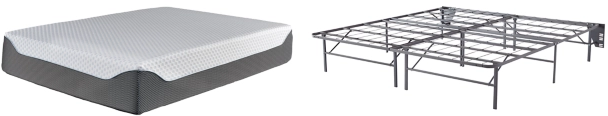 Sierra Sleep® by Ashley® Chime Elite 2-Piece 14" Memory Foam and Better than a Boxspring Foundation King Mattress Set-0