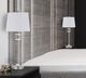 Cal® Lighting & Accessories Sitka 2-Piece Brushed Steel Buffet Lamp Set-3