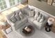 Jackson Furniture Livingston 2-Piece Linen Curved Sectional-5