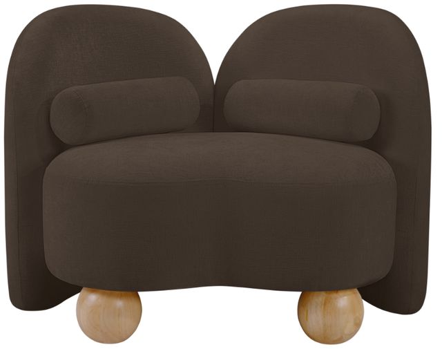 Meridian Furniture Daphne Brown Chenille Fabric Accent Chair-1