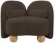 Meridian Furniture Daphne Brown Chenille Fabric Accent Chair-1