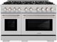 ZLINE Select 48" Satin Stainless Steel Pro Style Dual Fuel Range-0