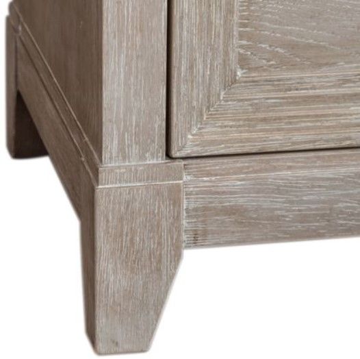 Liberty Furniture Belmar Washed Taupe/Silver Champagne Nightstand-7