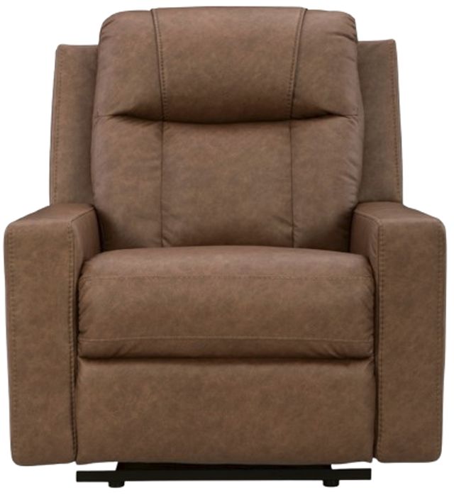 Benchcraft® Mackmenville Caramel Manual Zero Wall Recliner-3