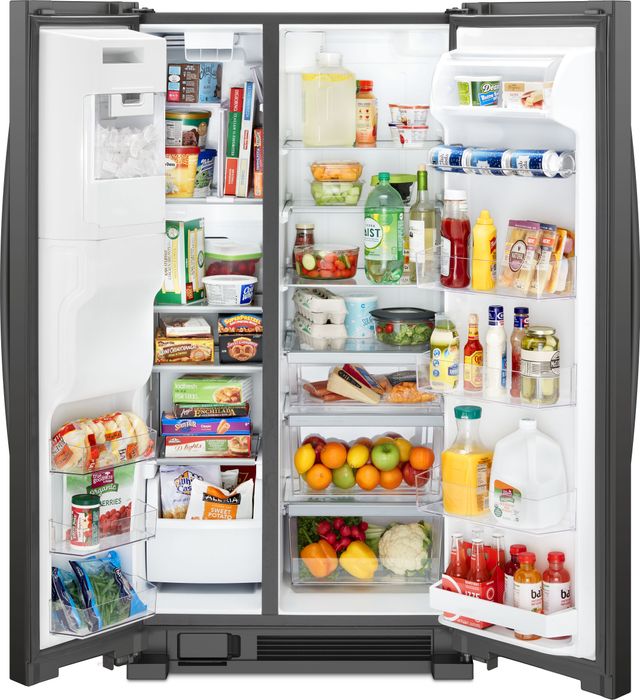 Whirlpool® 36 in. 24.5 Cu. Ft. Side-by-Side Refrigerator-Black-11