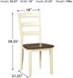Signature Design by Ashley® Woodanville Brown/Cream Dining Side Chair-1