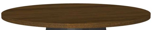 Amisco Customizable Gemma Walnut Veneer 42" Round Dining Table-1