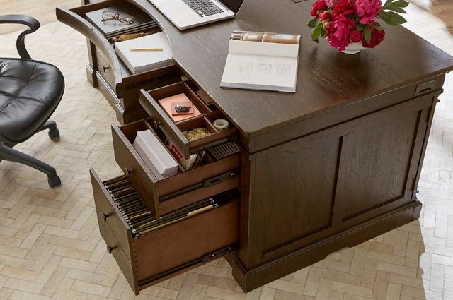 aspenhome® Jackson Turkish Coffee 72" Executive Desk-3
