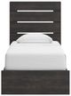 Signature Design by Ashley® Hollivern Dark Gray Twin Panel Storage Bed-1