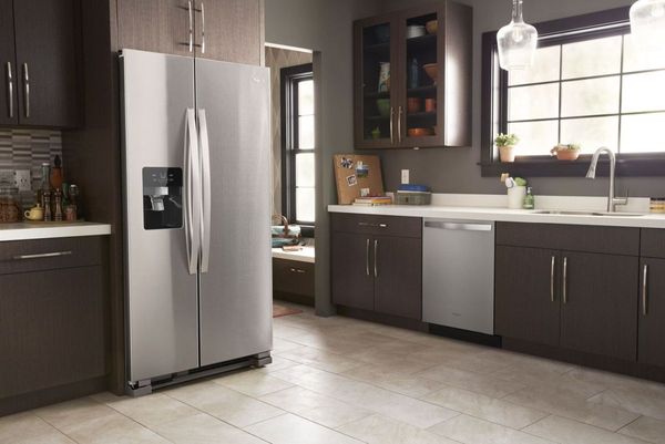 Whirlpool 36 in. 24.6 Cu. Ft. Fingerprint Resistant Stainless Steel Side-by-Side Refrigerator