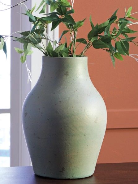 Signature Design by Ashley® Baychester Antique Green 13" Vase-2