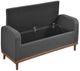 Homelegance® Brigitte Dark Gray Lift Top Storage Bench-4