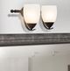 YHD Mirror Lake Oil Rubbed Bronze/White 2-Light Incandescent Wall Sconce-1