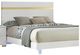 Furniture of America® Lillestrom Gold/White Queen Panel Bed-1