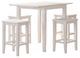 Jofran Inc. Eastern Tides 5-Piece ET Brushed White Counter Dining Set-0
