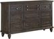 Magnussen Home® Calistoga Weathered Charcoal Drawer Dresser-0