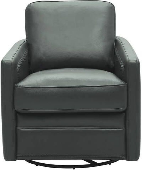 Leather Italia™ Georgetowne Turner Forest Green Swivel Glider Chair-0