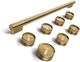 KitchenAid® 36" Brass Grip Commercial-Style Gas Range Handle and Knob Kit-0