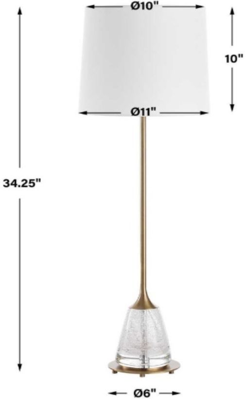 Uttermost® Alistair Brass Buffet Lamp-3