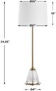 Uttermost® Alistair Brass Buffet Lamp-3