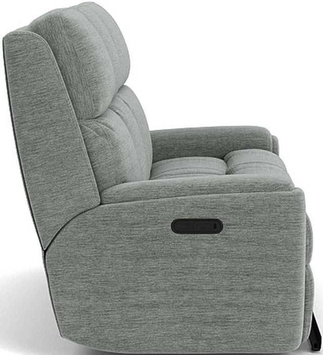 Flexsteel® Rio Blue Arctic Reclining Sofa-2