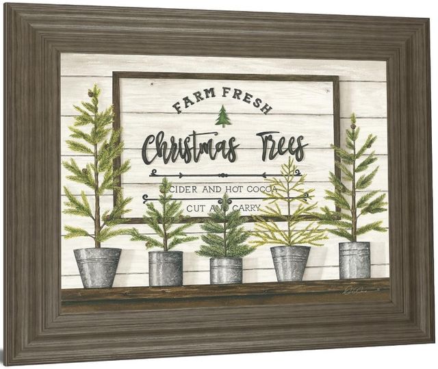 Classy Living Diane Weaver Farm Fresh Christmas Trees 26"W Wall Art-3