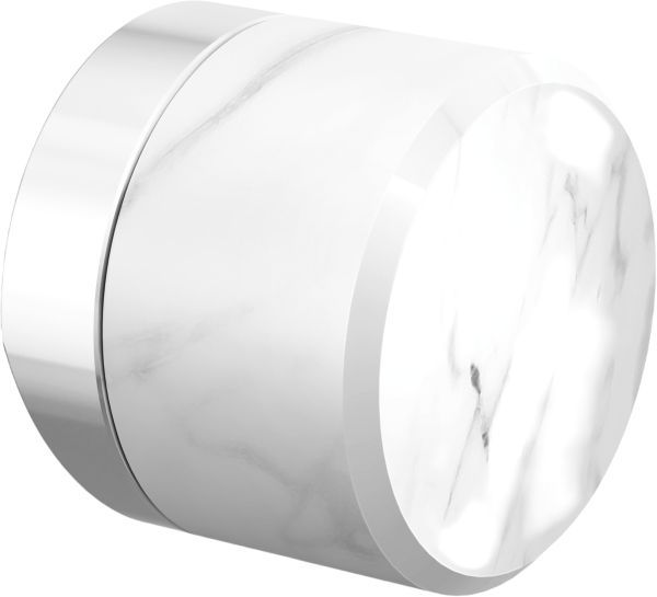 Brizo Odin® Polished Chrome Kitchen Faucet White Marble Knob Handle Kit-0