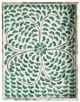 A & B Home Green/White Large Capiz Tray-2