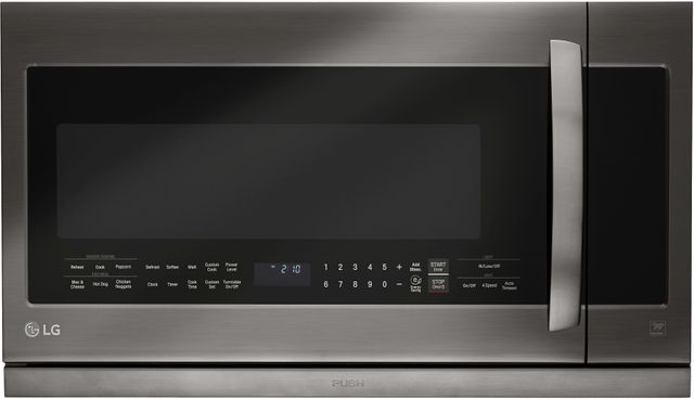 LG 2.2 Cu. Ft. Black Stainless Steel Over The Range Microwave-0
