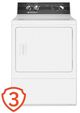 Speed Queen® White Top Load Washer & Gas Dryer Laundry Pair-4