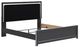 Signature Design by Ashley® Zuraleus Black Upholstered King Panel Headboard-2