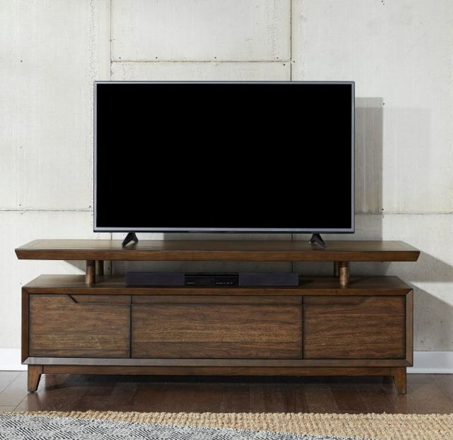 Liberty Furniture Ventura Boulevard Bronze Spice TV Console-1