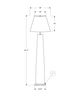 Monarch Specialties Inc. White 61" Resin Floor Lamp-2