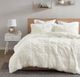 Olliix by Intelligent Design Malea Ivory Twin/Twin XL Shaggy Faux Fur Comforter Mini Set-5
