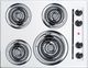 Summit® 24" White Electric Cooktop-0