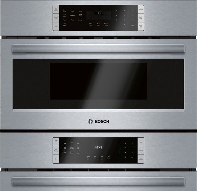 Bosch 800 Series 30" Stainless Steel Oven/Microwave Combination Electric Wall Oven-1