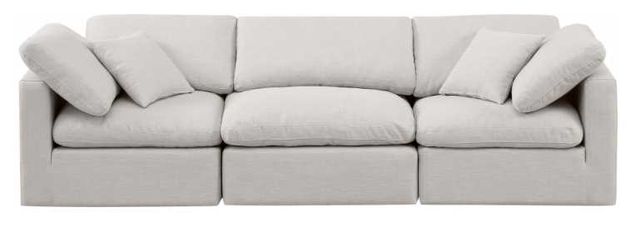 Meridian Furniture Indulge 3-Piece Cream Modular Sectional Sofa-1
