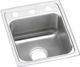 Elkay Lustertone® Classic Lustrous Satin 13" x 16" x 6" 3-Hole Single Bowl Drop-In ADA Sink-0