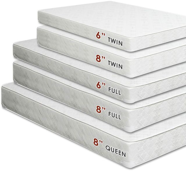 Furniture of America® Daisy 8" Bunkie Board Combo Twin XL Mattress-1